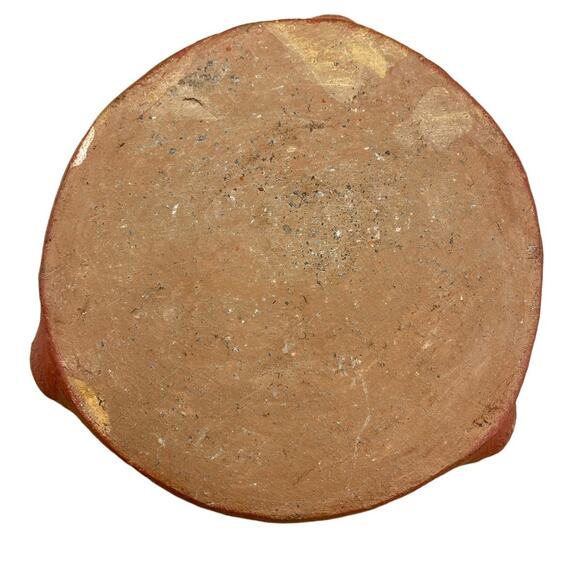 Handpainted Native inspired pottery ashtray - Picture 2 of 6